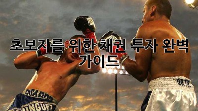 초보자를 위한 채권 투자 완벽 가이드