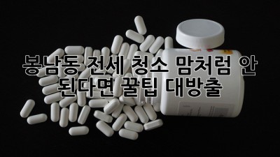 ✨ 봉남동 전세 청소, 맘처럼 안 된다면? 꿀팁 대방출! 🏡